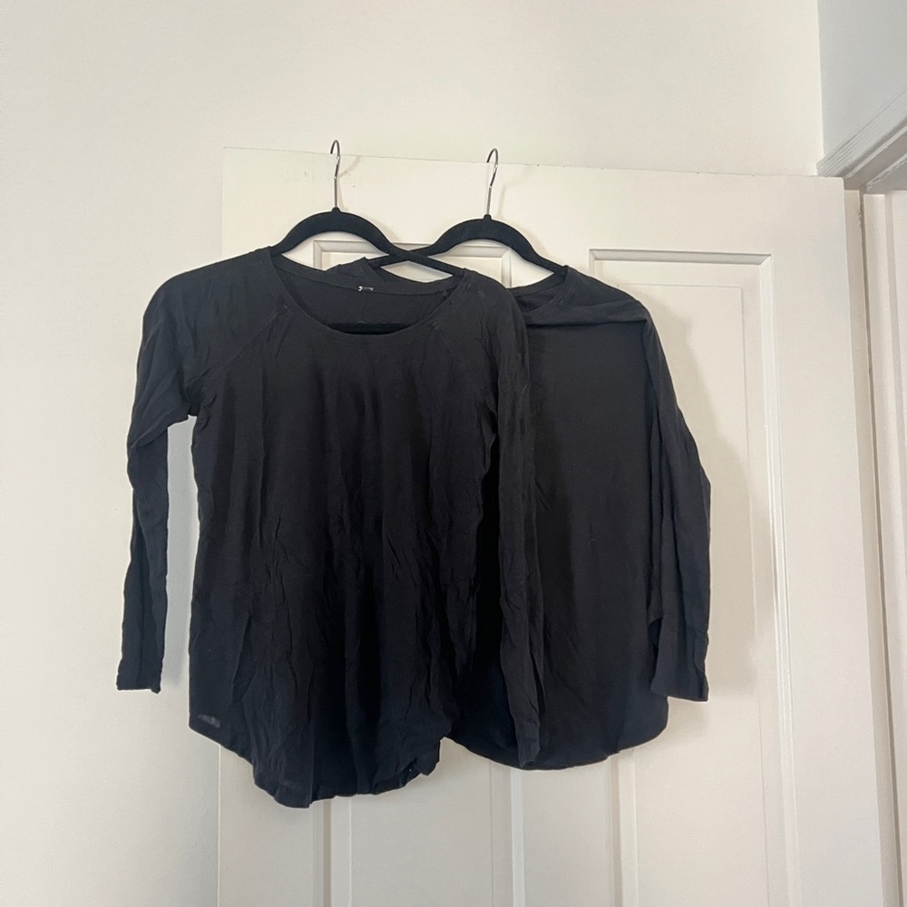 lululemon athletica Black Long Sleeve Tops